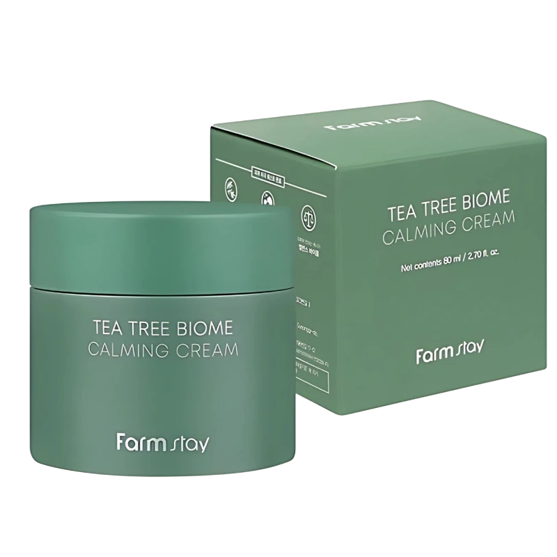 FARMSTAY Крем с экстрактом чайного дерева TEA TREE BIOME CALMING CREAM 80ml