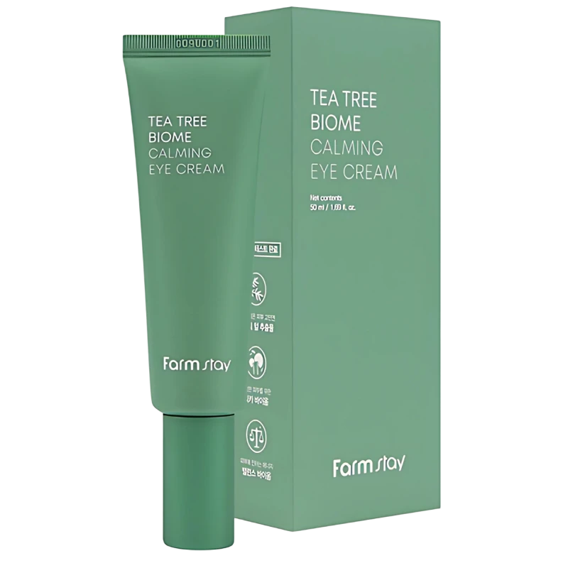 FARMSTAY Crema pentru ochi cu ceai verde TEA TREE BIOME CALMING EYE CREAM 50ml