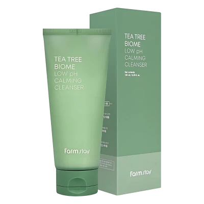 FARMSTAY Spuma de curatare cu pH scazut TEA TREE BIOME LOW pH CALMING CLEANSER 180ml