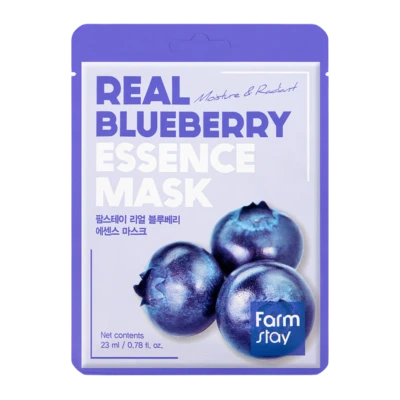 FARMSTAY Маска для лица с экстрактом черники REAL BLUEBERRY ESSENCE MASK 23ml