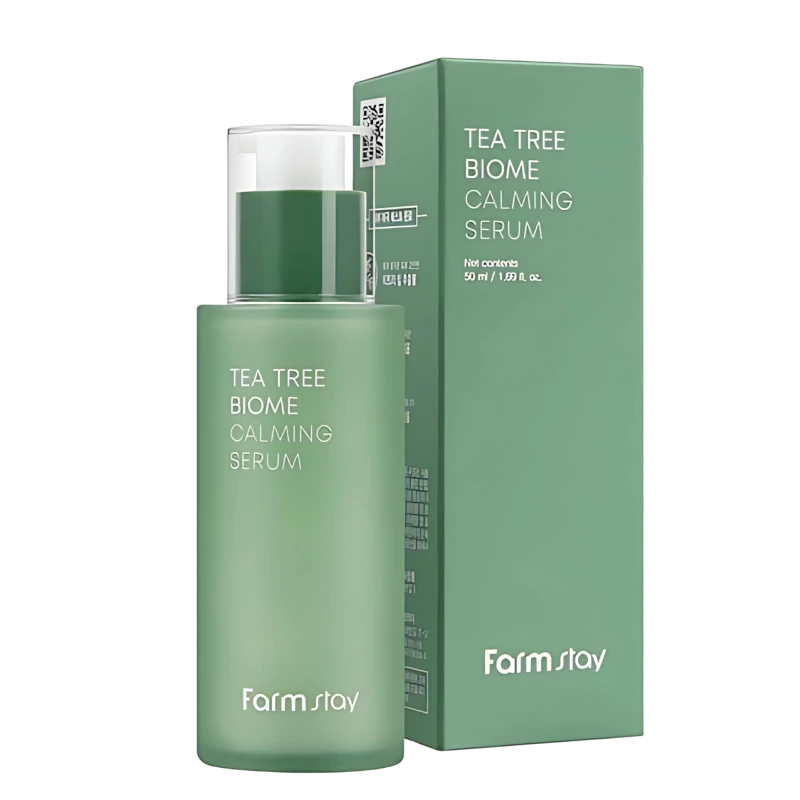 FARMSTAY Ser cu extract de arbore de ceai TEA TREE BIOME CALMING SERUM 50ml