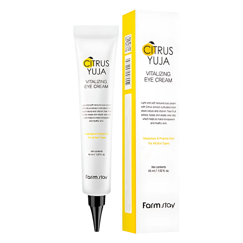 FARMSTAY Crema pentru ochi cu extract de yuzu CITRUS YUJA VITALIZING EYE CREAM 45m