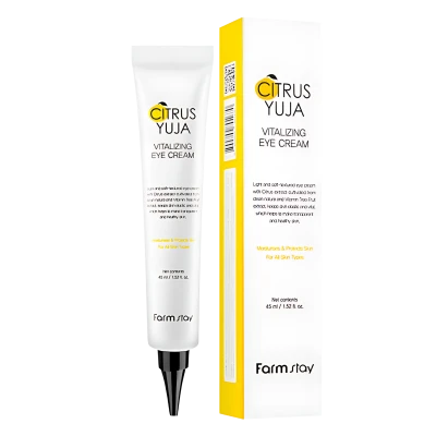 FARMSTAY Crema pentru ochi cu extract de yuzu CITRUS YUJA VITALIZING EYE CREAM 45m