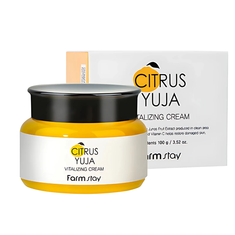 FARMSTAY Крем для кожи лица, шеи и декольте CITRUS YUJA VITALIZING CREAM 100g