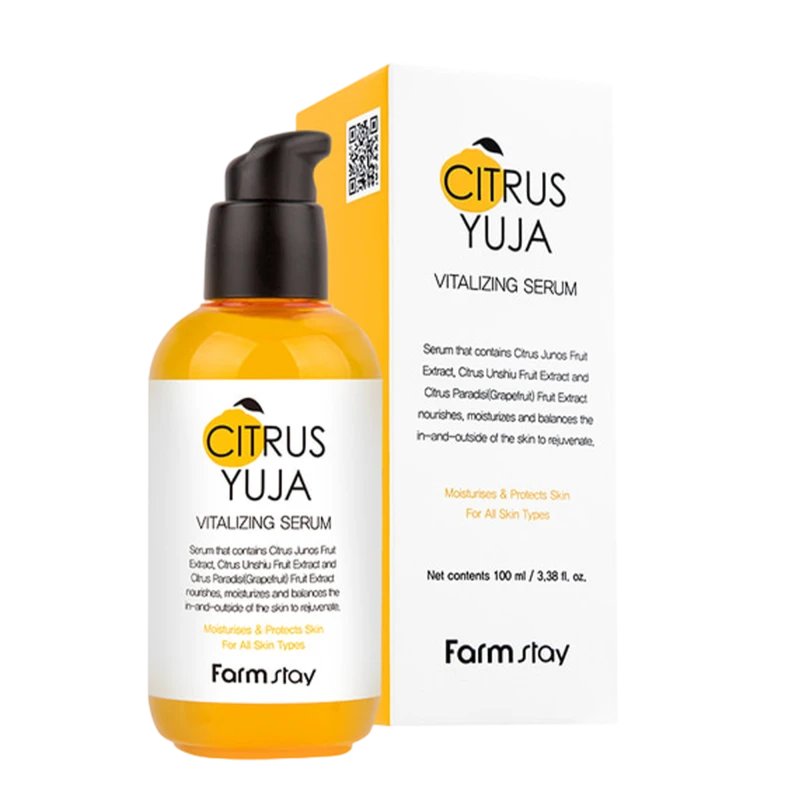 FARMSTAY Сыворотка с экстрактом юдзу CITRUS YUJA VITALIZING SERUM 100ml