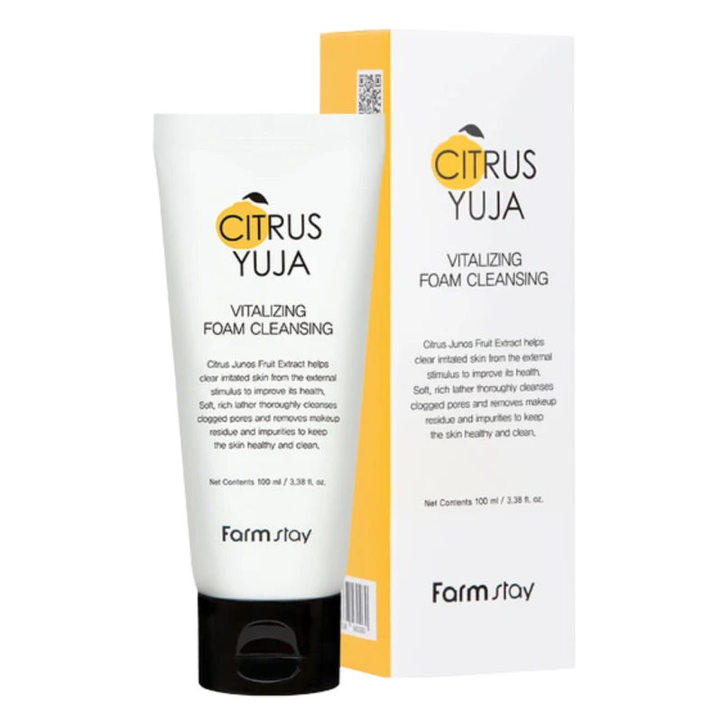 FARMSTAY Пенка для умывания с экстрактом юдзу CITRUS YUJA VITALIZING FOAM CLEANSING 100ml