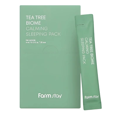 FARMSTAY Ночная маска с экстрактом чайного дерева TEA TREE BIOME CALMING SLEEPING PACK 4ml*20