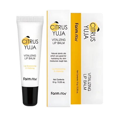 FARMSTAY Balsam pentru buze cu extract de Yuzu CITRUS YUJA VITALIZING LIP BALM 10g