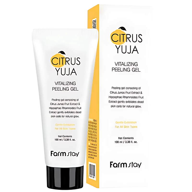 FARMSTAY Gel peeling pentru fata cu extract de Yuzu CITRUS YUJA VITALIZING PEELING GEL 100ml