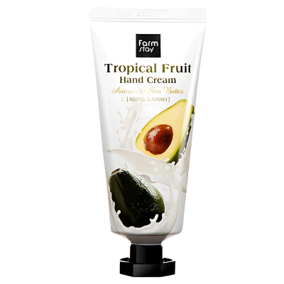 FARMSTAY Крем для рук ROPICAL FRUIT HAND CREAM AVOCADO & SHEA BUTTER 50ml