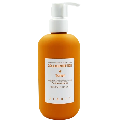 Jigott Тонер для лица с коллагеном и пептидами Collagen Peptide Toner 300 ml Jigott Тонер для лица с коллагеном и пептидами Collagen Peptide Toner 300 ml