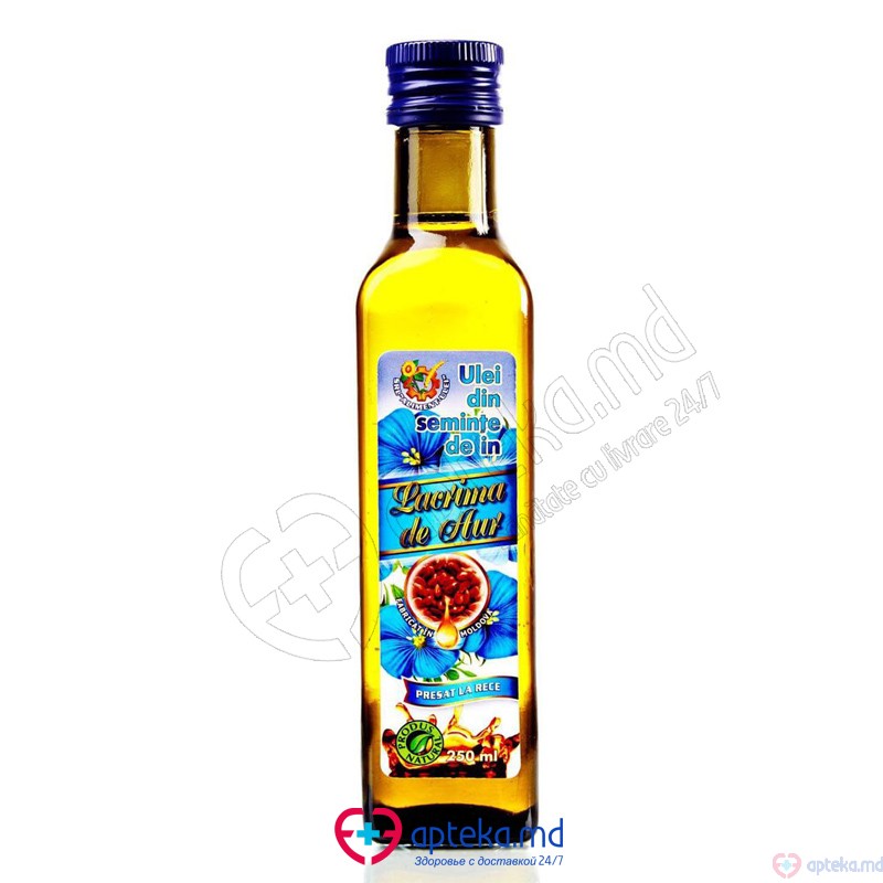 Ulei "Lacrima de Aur" din seminte de in 250ml