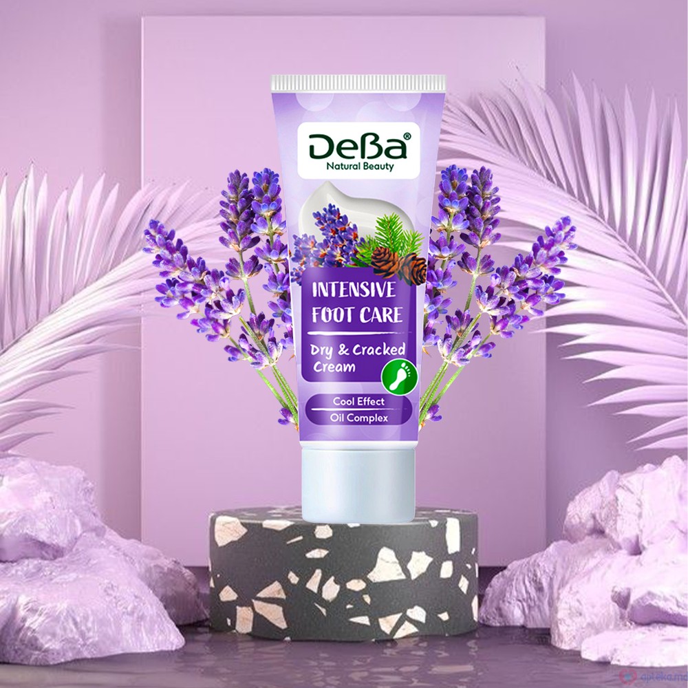 DeBa Crema p/u picioare ulei de pin si lavanda, 75 ml