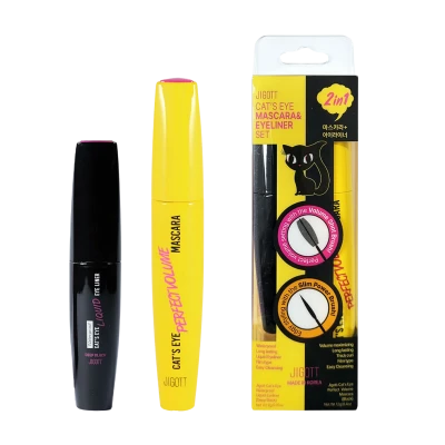 Jigott Набор тушь и подводка для глаз Cat’s Eye Mascara & Eyeliner Set