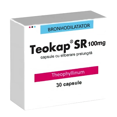 Теокап SR капс пролонг высвоб 100 мг N15x2 Теокап SR капс пролонг высвоб 100 мг N15x2