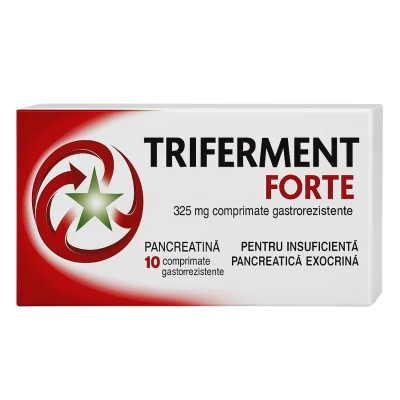 Triferment Forte comprimate gastrorezistente 325 mg N10 Triferment Forte comprimate gastrorezistente 325 mg N10
