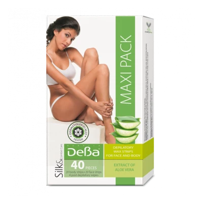 DeBa Восковые полоски для лица Deva Aloe Face N20 DeBa Восковые полоски для лица Deva Aloe Face N20