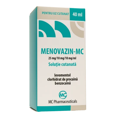 Menovazin-MC sol. cut. 25 mg/10 mg/10 mg 40 ml N1 Menovazin-MC sol. cut. 25 mg/10 mg/10 mg 40 ml N1