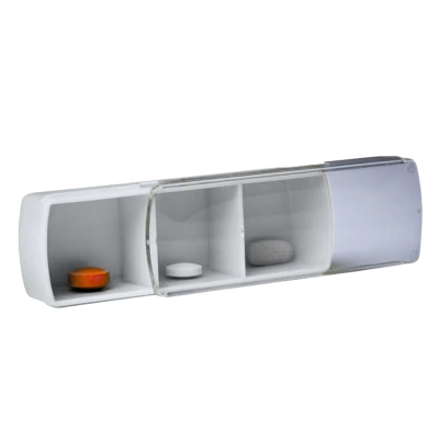 Organizator Mini de medicamente cu 3 diviziuni (alb) N1