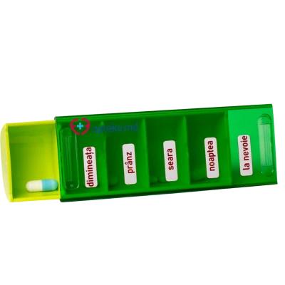 Organizator de medicamente zilnic (verde deschis) N1
