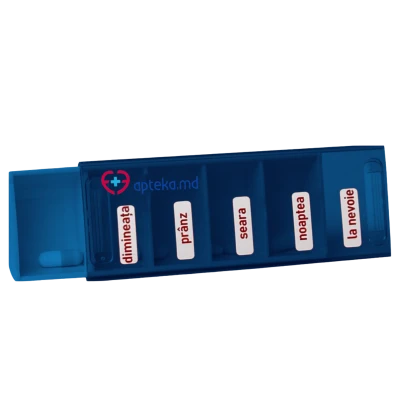 Organizator de medicamente zilnic (albastru) N1