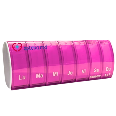 Organizator de medicamente saptamanal (roz) N1