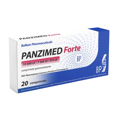 Panzimed Forte comp. gastrorez. 10000 UI / 7500 UI / 375 UI N10x2 Panzimed Forte comp. gastrorez. 10000 UI / 7500 UI / 375 UI N10x2