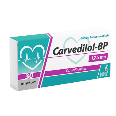 Carvedilol-BP comprimate 12,5 mg N10x3 Carvedilol-BP comprimate 12,5 mg N10x3