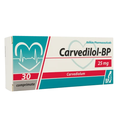 Carvedilol-BP comprimate 25 mg N10x3 Carvedilol-BP comprimate 25 mg N10x3