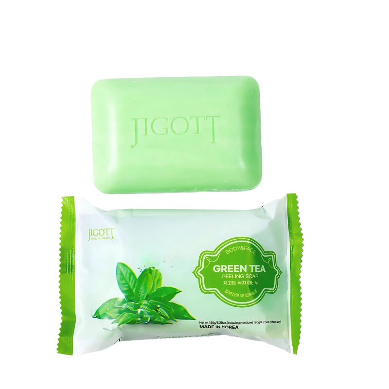 Jigott Sapun cu extract de ceai verde Green Tea Peeling Soap 150g