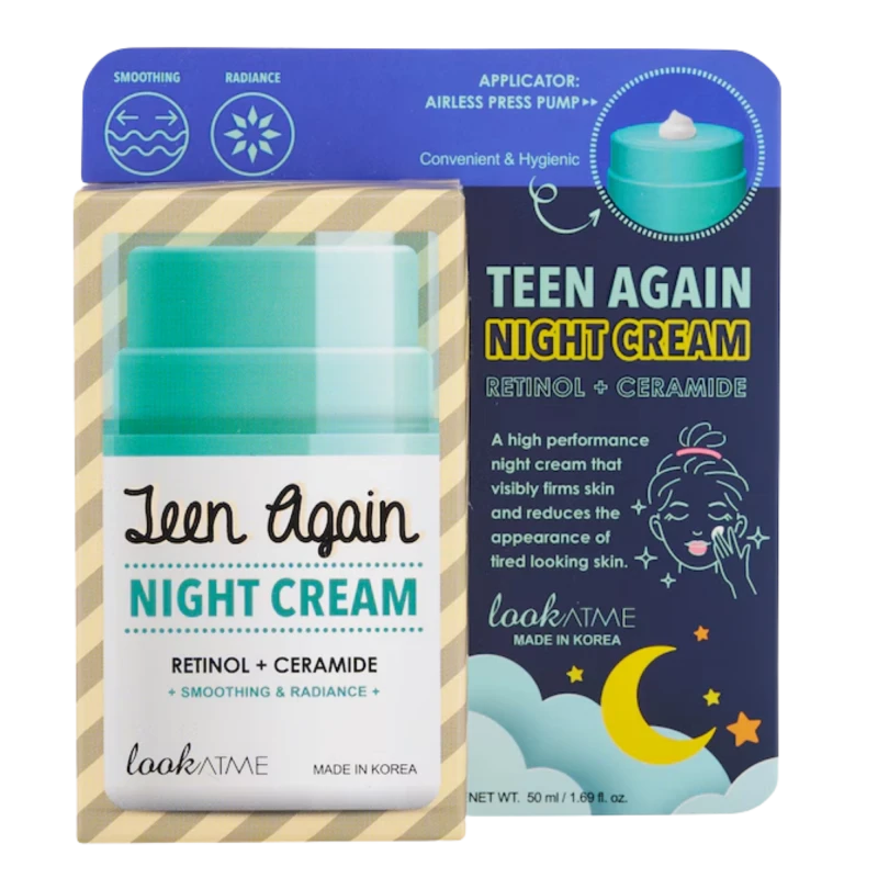 LookAtMe Ночной крем с ретинолом и керамидами Teen again Night cream 50 мл
