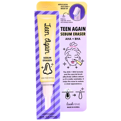 LookAtMe Gel pentru curatare faciala cu acizi TEEN AGAIN SEBUM ERASER 15 ml