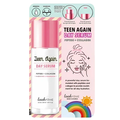 LookAtMe Дневная сыворотка с пептидами и коллагеном Teen Again Day serum 30 мл