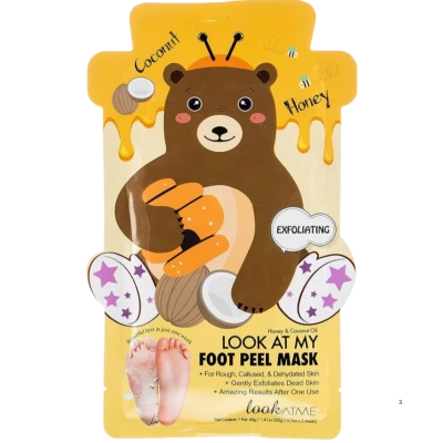 LookAtMe Masca peeling pentru picioare Foot Peel Mask(Bear) 40ml LookAtMe Masca peeling pentru picioare Foot Peel Mask(Bear) 40ml