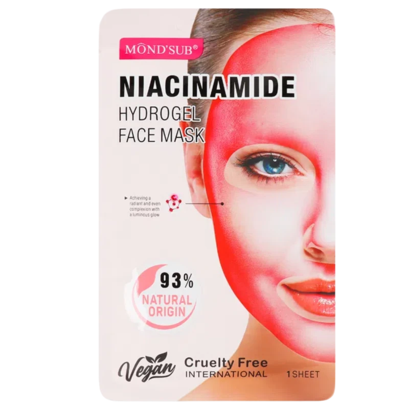 Mond'Sub Гидрогелевая маска для лица с ниацинамидом  Niacinamide Hydrogel Face Mask 28г
