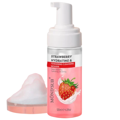 Mond'Sub Spuma de curatare Strawberry Hydrating&Tendering Cleansing Mousse 120ml