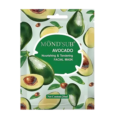 Mond'Sub Masca pentru fasa cu Avocado Nourishing&Tendering Facial Mask 20ml