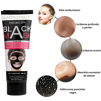 Mond'Sub Masca-peeling pentru fata Black peel off Mask(Sp+En) 100ml