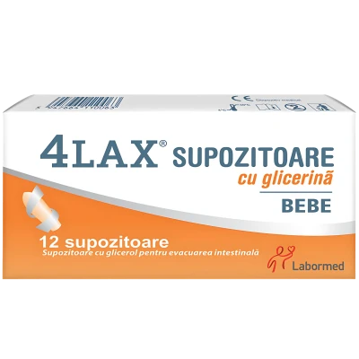 4Lax Supozitoare cu glicerina pentru copii N6x2 4Lax Supozitoare cu glicerina pentru copii N6x2