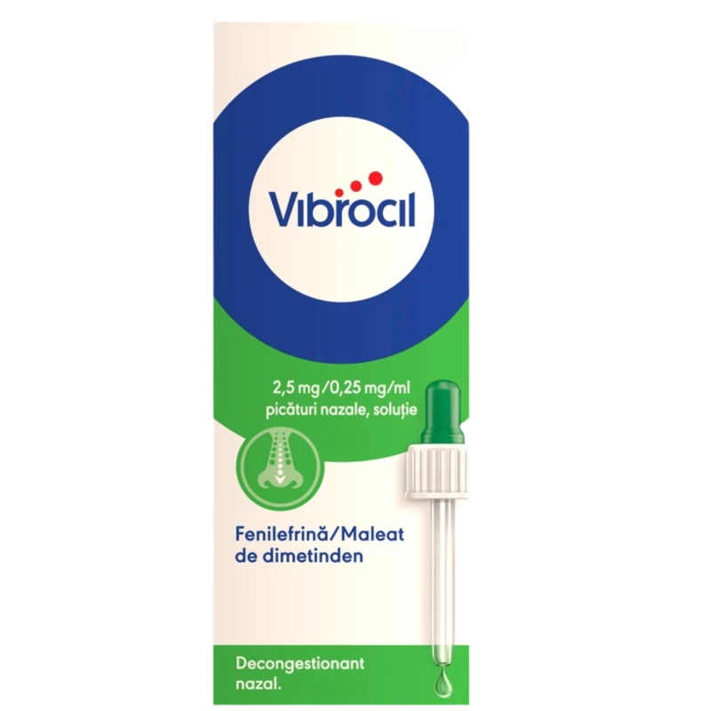 Vibrocil 2,5 mg/0,25 mg/ml spray nazal, solutie 15 ml N1 Vibrocil 2,5 mg/0,25 mg/ml spray nazal, solutie 15 ml N1