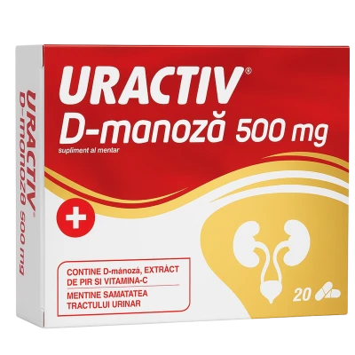 Uractiv D-Manoza caps. 500 mg N20 Uractiv D-Manoza caps. 500 mg N20