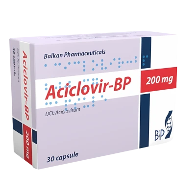Aciclovir caps. 200 mg N10x3 Aciclovir caps. 200 mg N10x3