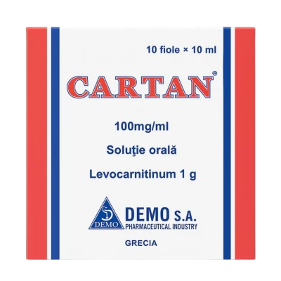 Cartan sol. orala 100 mg/ml 10 ml N10