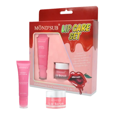 Mond'Sub Set pentru buze CHERRY Lip exfoliating and nourishing set 2buc Mond'Sub Set pentru buze CHERRY Lip exfoliating and nourishing set 2buc