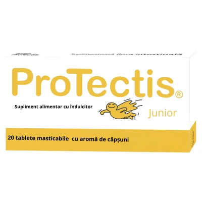 Protectis Probiotic comprimate masticabile (capsuna) N10x2 Protectis Probiotic comprimate masticabile (capsuna) N10x2