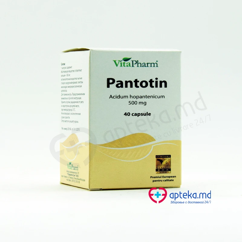 Pantotin caps. 500 mg N40 Pantotin caps. 500 mg N40
