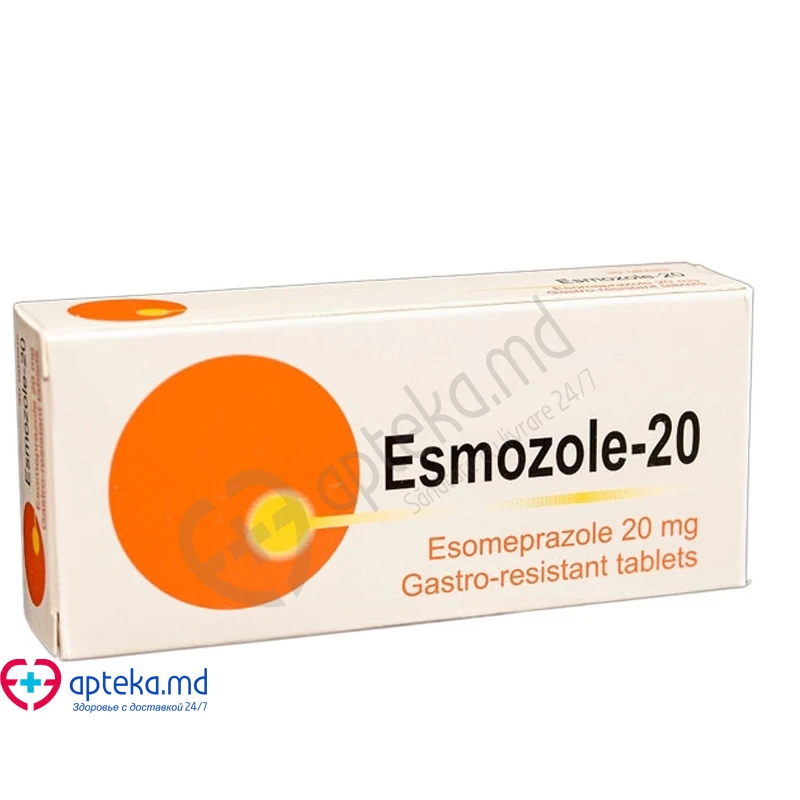 Esmozole-20 comp. gastrorez. 20 mg N10x3
