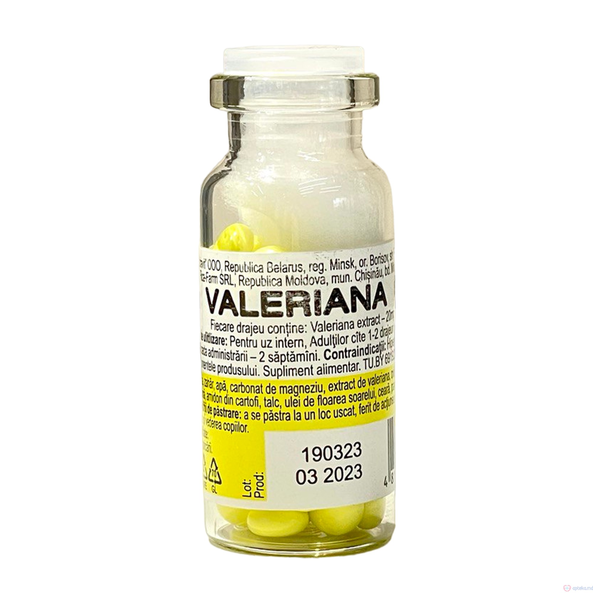 Valeriana 0.02g draj. N50