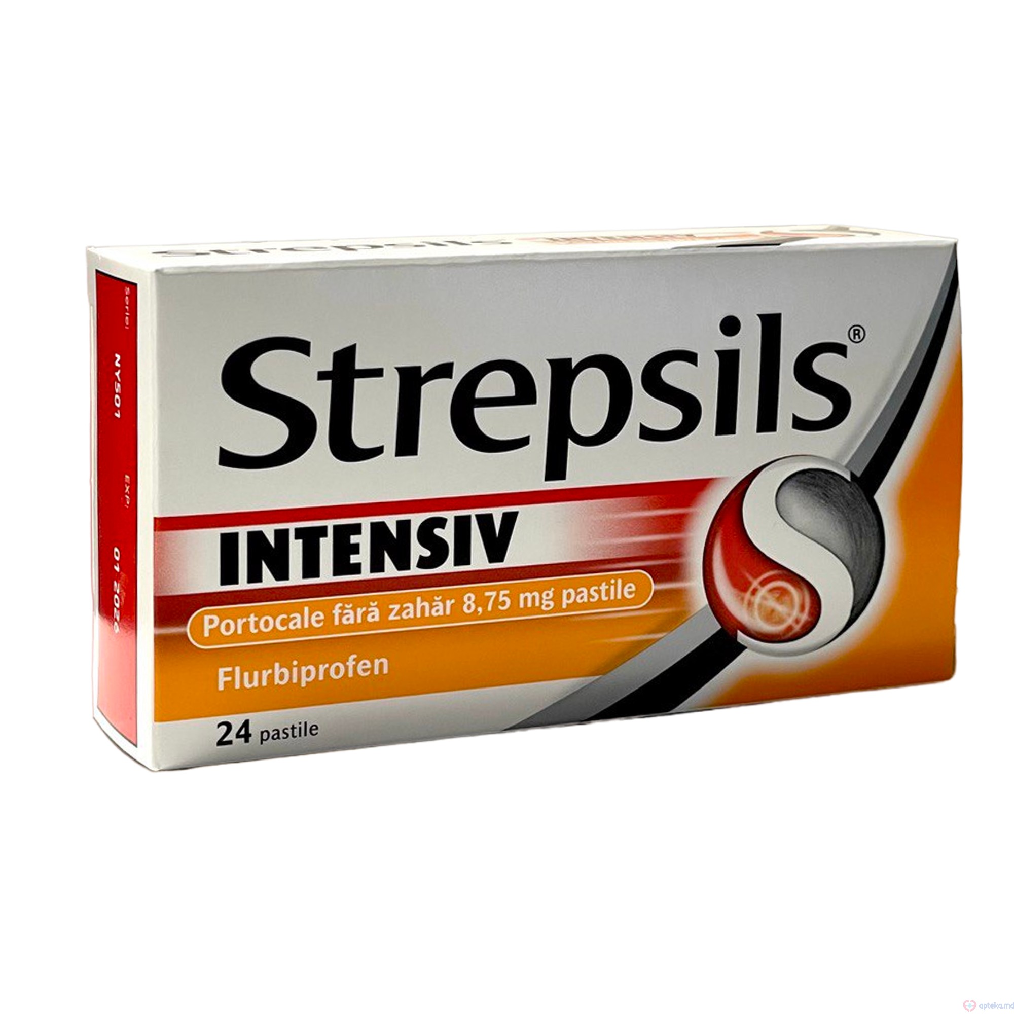 Strepsils Intensiv Portocale fara zahar pastile 8,75 mg N8x3