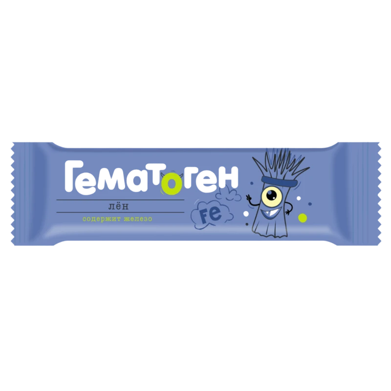 Гематоген Fe со льном 30 г N1